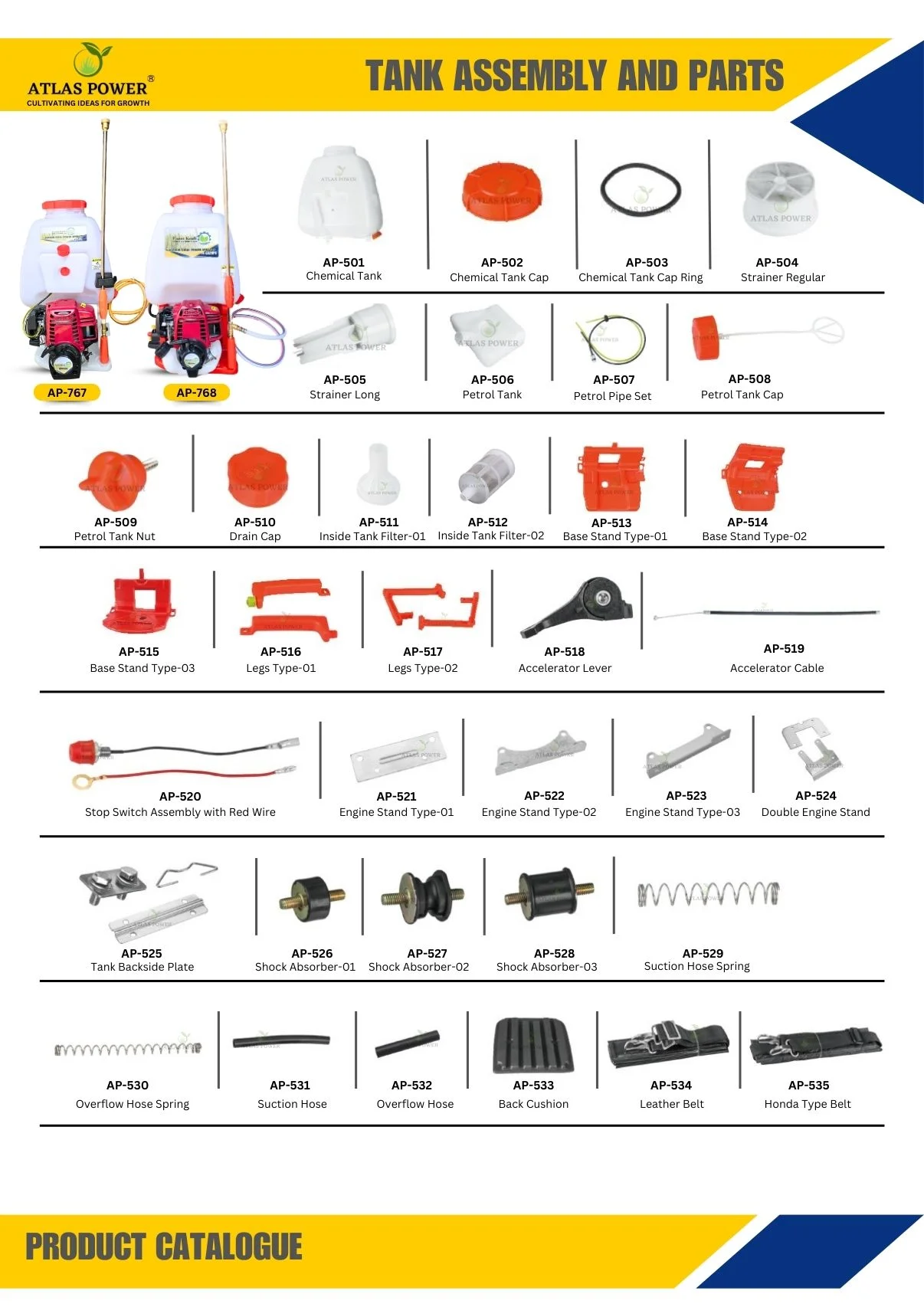 Products | Atlas Power – Small Farm Machinery & Spare Parts